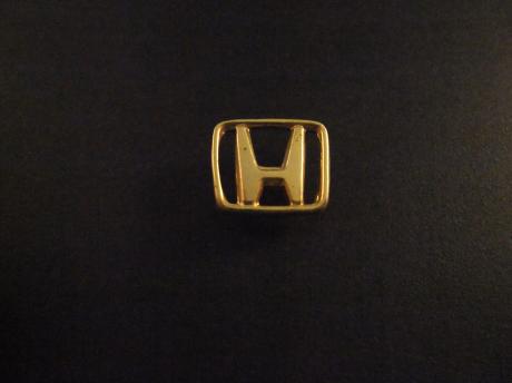 Honda auto logo goudkleurig